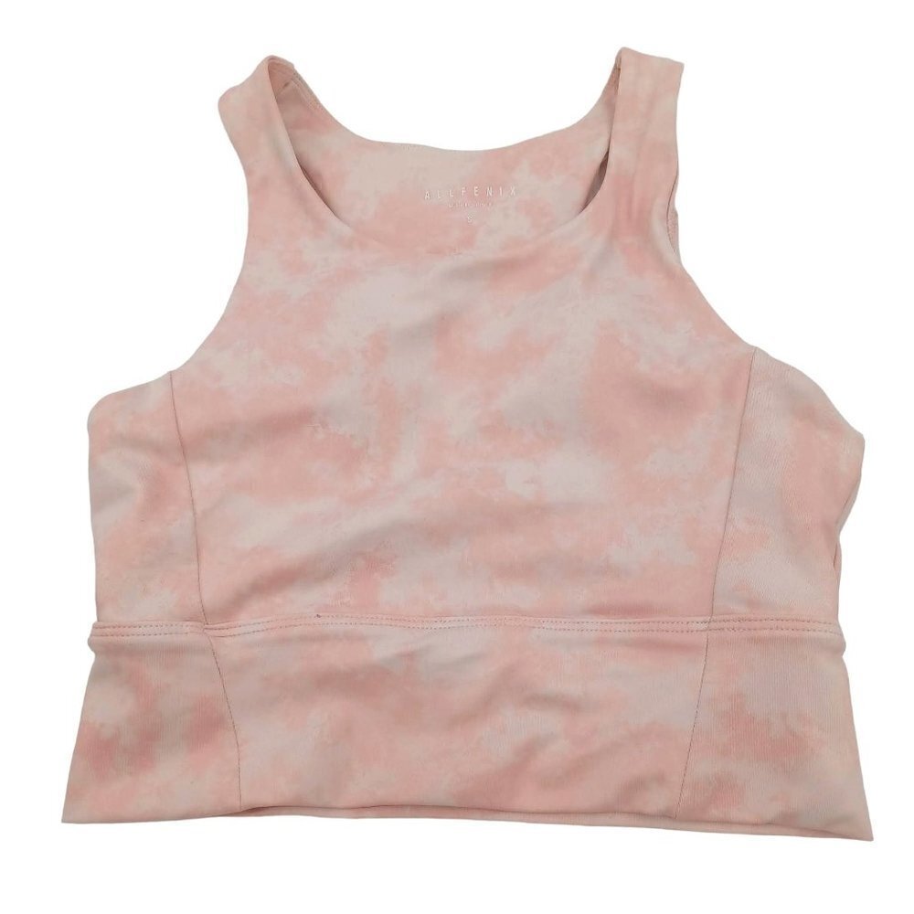 Anthro All Fenix Blush Tie Dye Long Bra Women's S Activewear Athleisure Boho